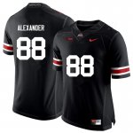 NCAA Ohio State Buckeyes Men's #88 AJ Alexander Black Nike Football College Jersey CBF6745OA